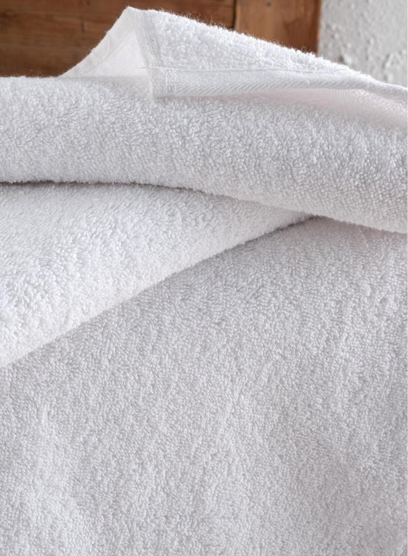 Bath Towel, Super Absorbent, Gentle and Soft on Skin, White, Multicolor, 4 Pieces, 70 x 140 cm  - Image 5