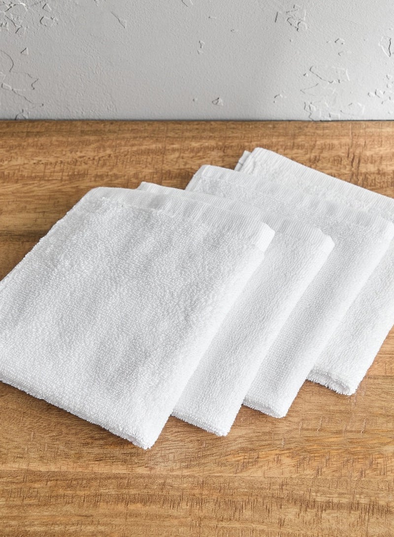 Bath Towel, Super Absorbent, Gentle and Soft on Skin, White, Multicolor, 4 Pieces, 70 x 140 cm  - Image 1