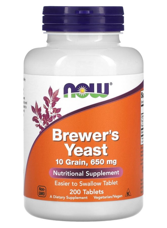 now Brewer's Yeast 200 Tablets