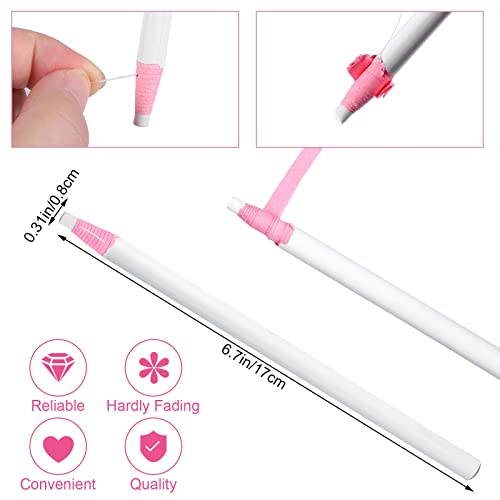 Tinlade 36 Pcs Peel off China Markers Grease Pencils for Mechanical Wax Pencil Marking Crayons for Vinyl Metal Wood Paper Fabrics Leather (White) - Image 2