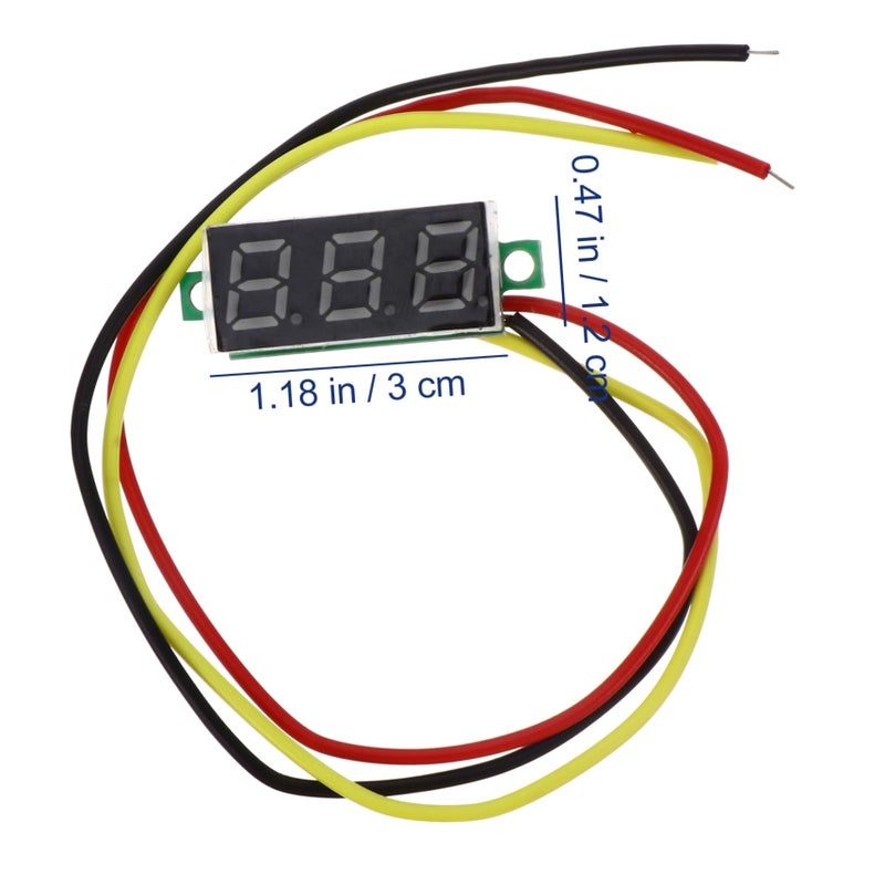 Digital Voltmeter DC Voltage Monitor Gauge Battery Tester Display Accurate 1 Pc - Image 3