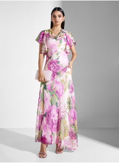 Hope & Ivy Cowl Neck Maxi Dress  - Image 4