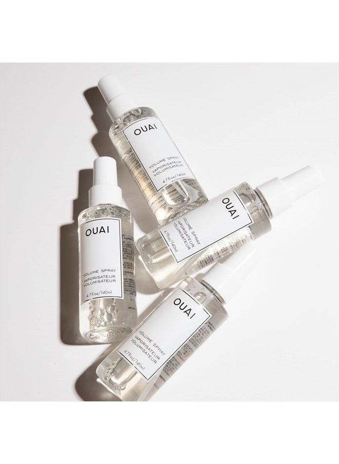 Ouai - Volume Spray. A Weightless, Pre-Blowout Mist for Long-Lasting Thickness, Volume and Bounce. Made with Volume Polymers and Hibiscus Extract. Free from Parabens and Sulfates (4.7 Oz) - Image 1