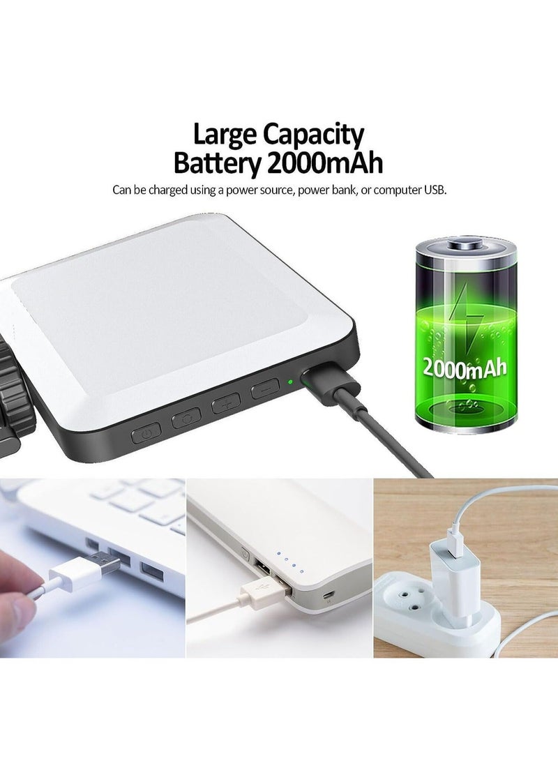LED Video Light,3200-6500K 3 Light Modes and Brightness 10-Level Dimmable  with Phone clip, built-in Rechargeable Batteries for iPhone, Android, iPad, Laptop  - Image 4