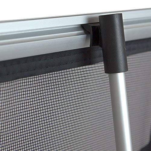 Vispronet Mesh Brochure Holder - 0.9ft x 4.6ft Portable Literature Stand with 4 Pockets & Carrying Bag, Collapsible Literature Rack For Businesses, Standing Brochure Holder, Vendor Booth Supplies - Image 3
