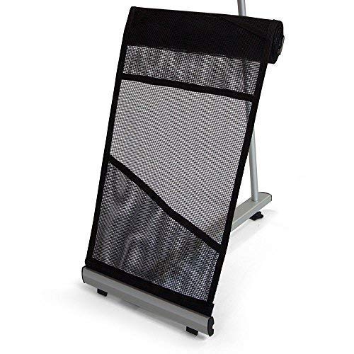 Vispronet Mesh Brochure Holder - 0.9ft x 4.6ft Portable Literature Stand with 4 Pockets & Carrying Bag, Collapsible Literature Rack For Businesses, Standing Brochure Holder, Vendor Booth Supplies - Image 2