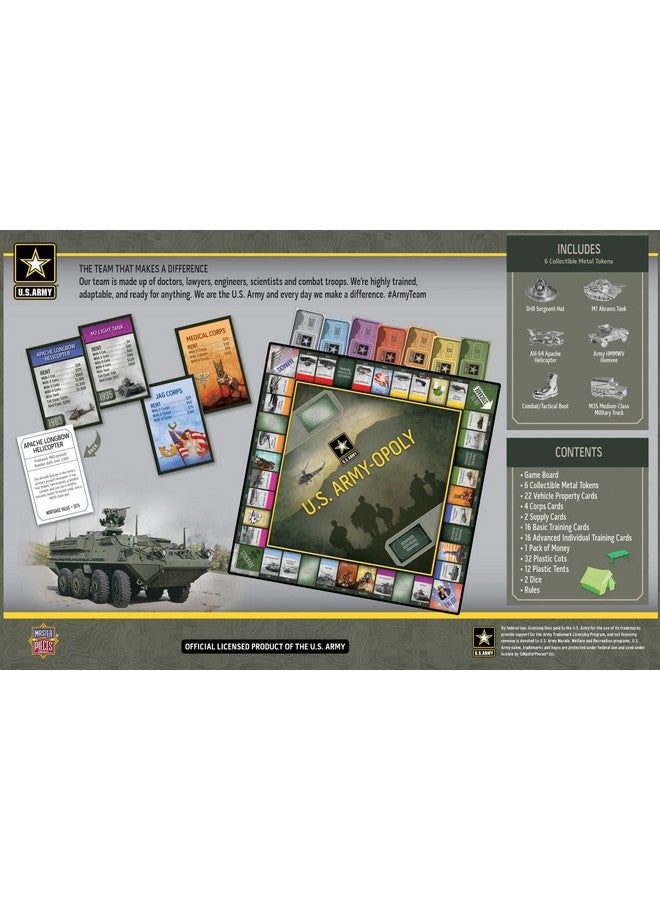 MasterPieces MasterPieces Opoly Board Games - U.S. Army Opoly - Officially Licensed Board Games For Adults, Kids, & Family - Image 3