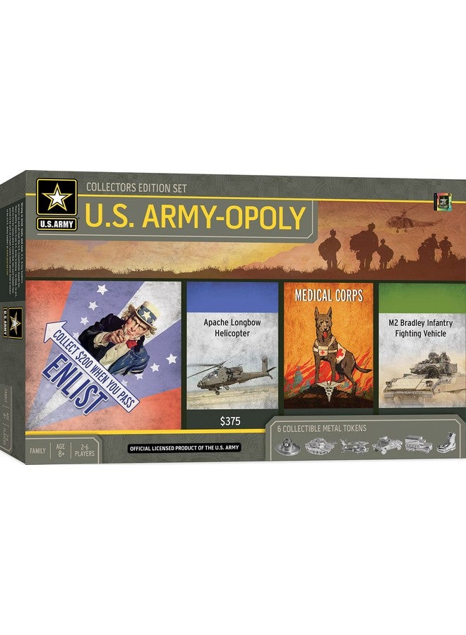 MasterPieces MasterPieces Opoly Board Games - U.S. Army Opoly - Officially Licensed Board Games For Adults, Kids, & Family - Image 1