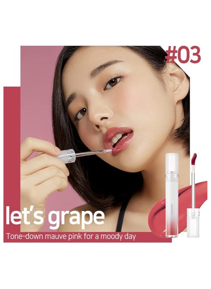    ريفر قلو ملون شفاه ريفر جلو كوري درجة 03، ملون شفاه كوري فاخر من جل مائي شفاف، ملون شفاه مائي بمظهر طبيعي وبلون يدوم طويلًا ولمعان إضافي (ليتس جريب) - Image 3