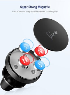Gzar Car Phone Mount Magnetic Phone Car Mount Strong Magnet Air Vent Mount 360 Rotation Car Phone Holder Fit for iPhone 13 12 11 Pro Max Samsung S21 all other Smart phones  - Image 4