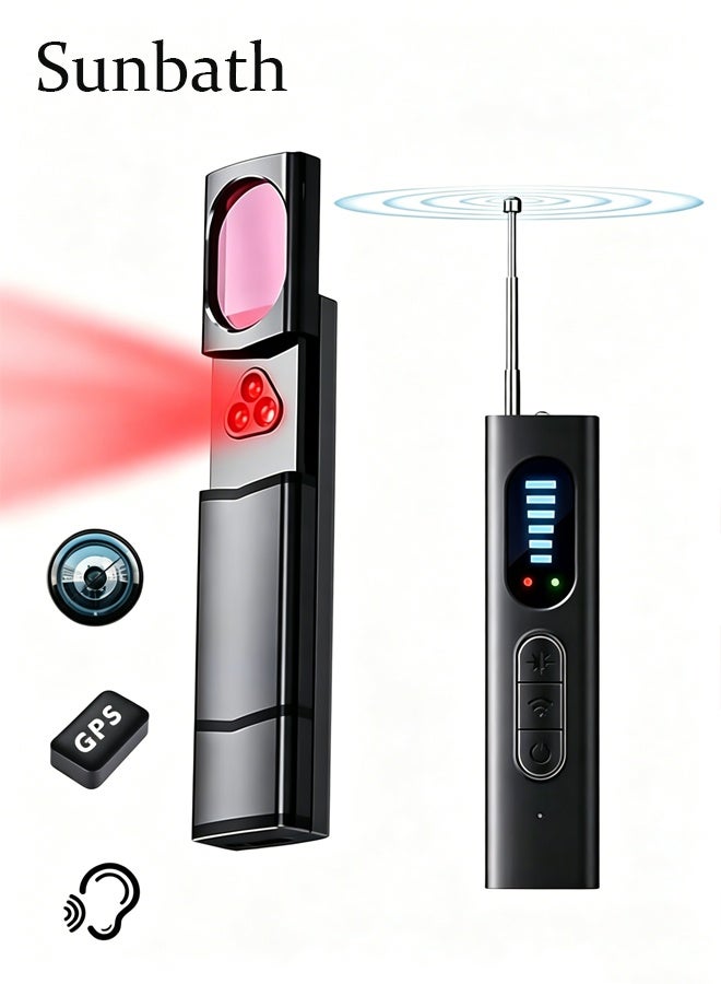 Sunbath Hidden Camera Detector Portable Bug RF Detector Device for Gps Tracker Wireless Listening Device Hidden Camera Finder in Hotel Office Bathroom 6 Levels Sensitivity - Image 1