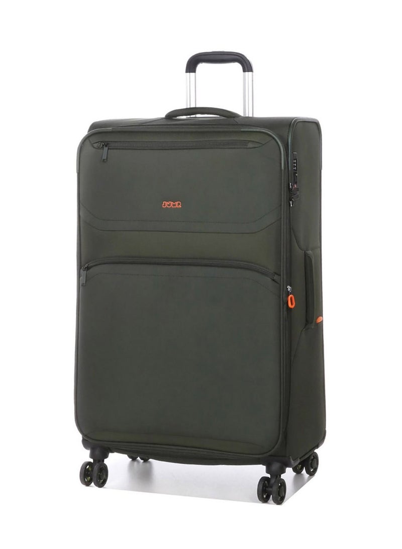 Jump Moorea 2 Soft Expandable Suitcase Luggage Trolley 88 cm Extra-Large Khaki - Image 1