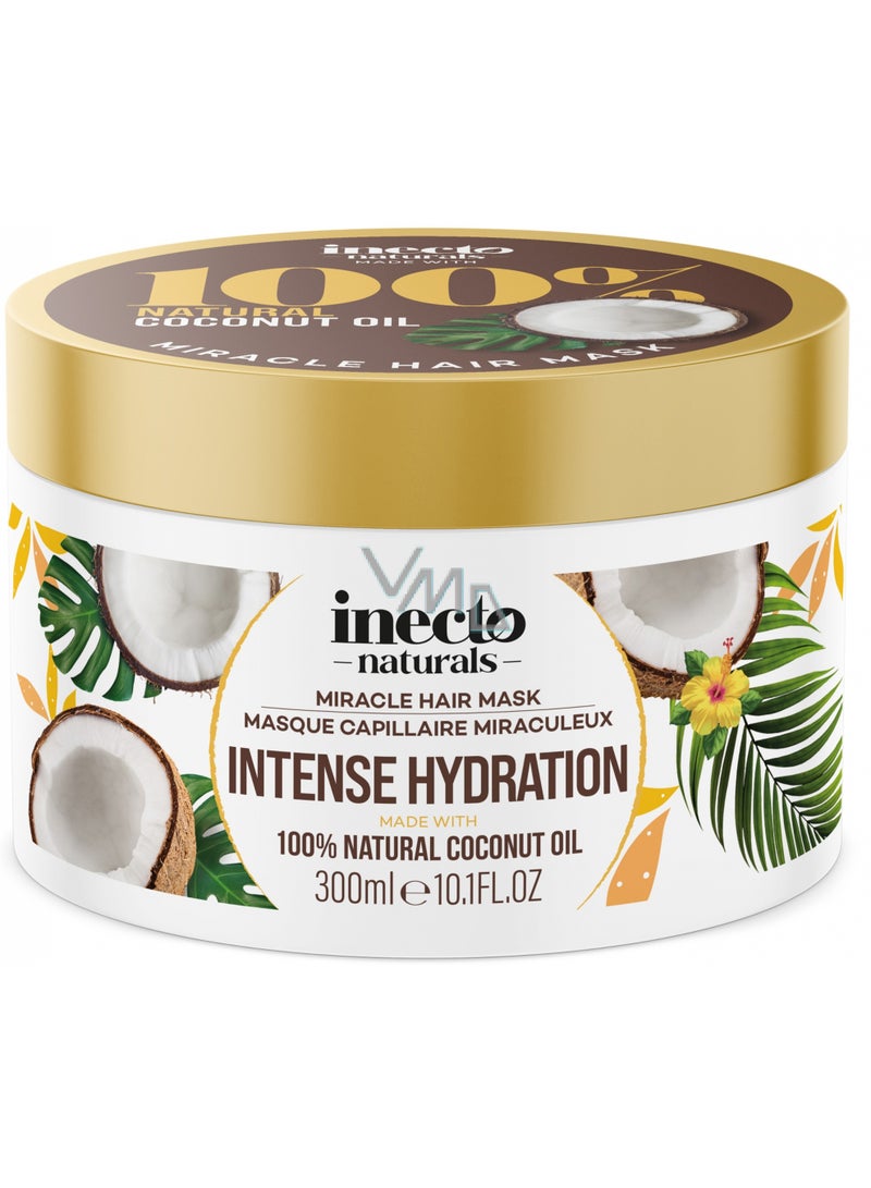 Inecto Naturals Miracle Hair Mask Intense Hydration With Coconut Oil 300 ML - Image 1