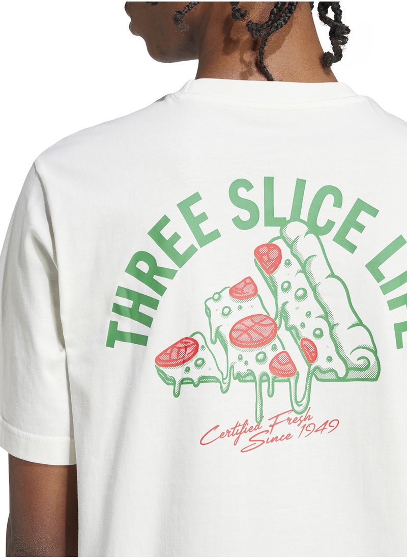 Adidas - Lounge Pizza Graphic T-Shirt - Image 1