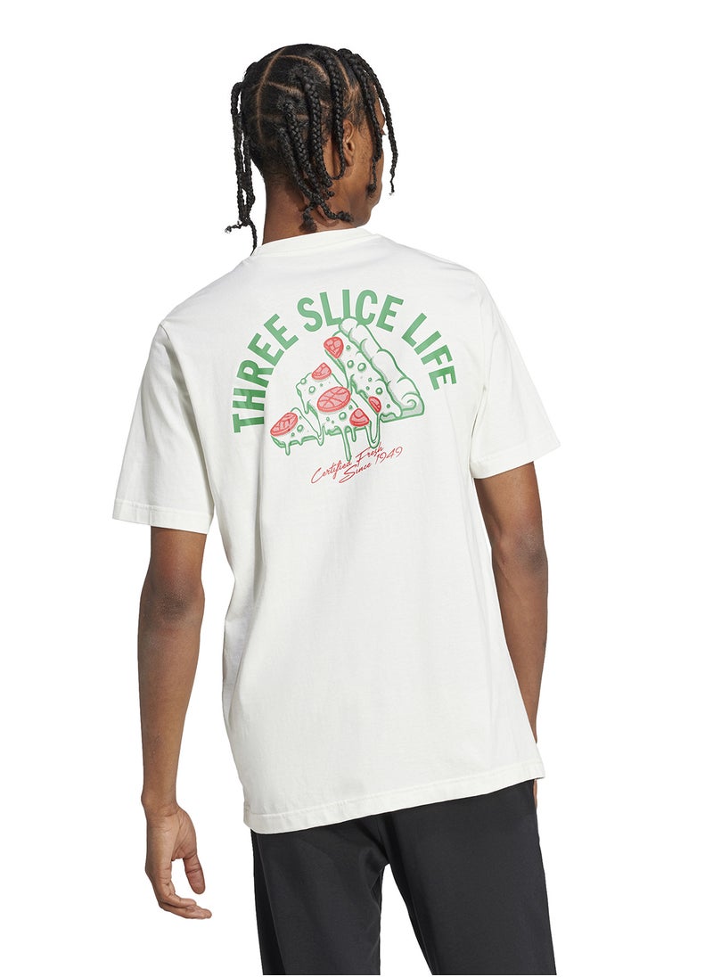 Adidas - Lounge Pizza Graphic T-Shirt - Image 1