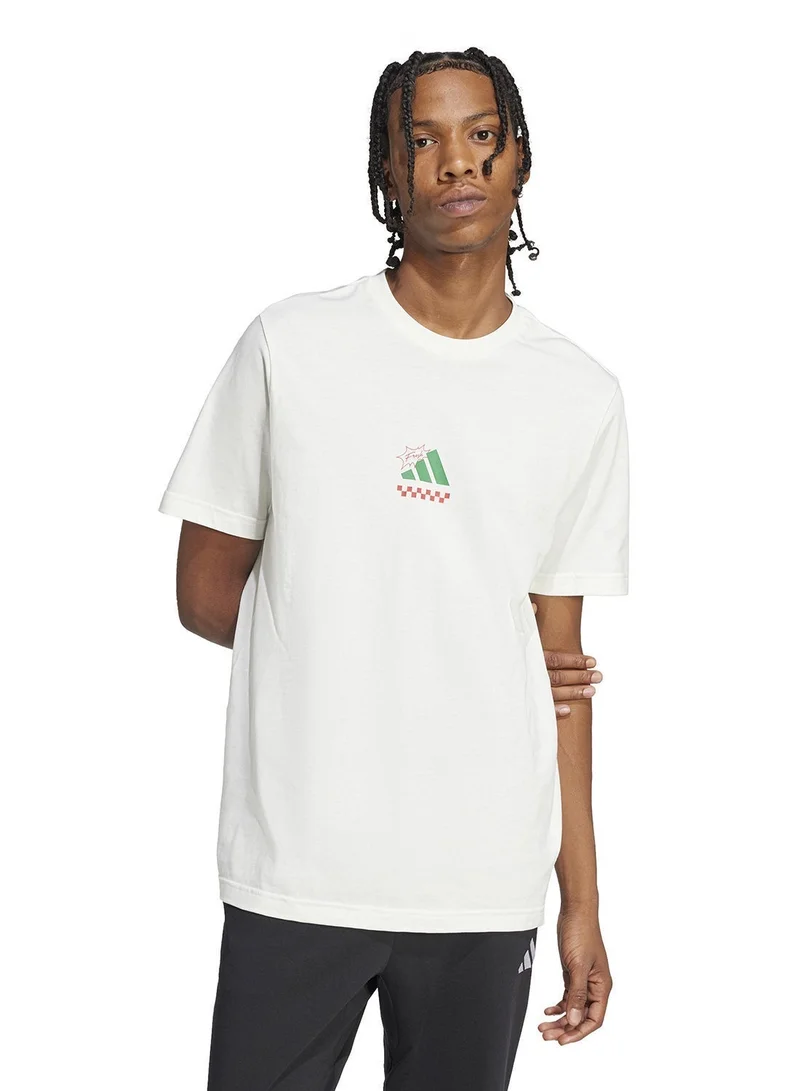 Adidas Lounge Pizza Graphic T-Shirt