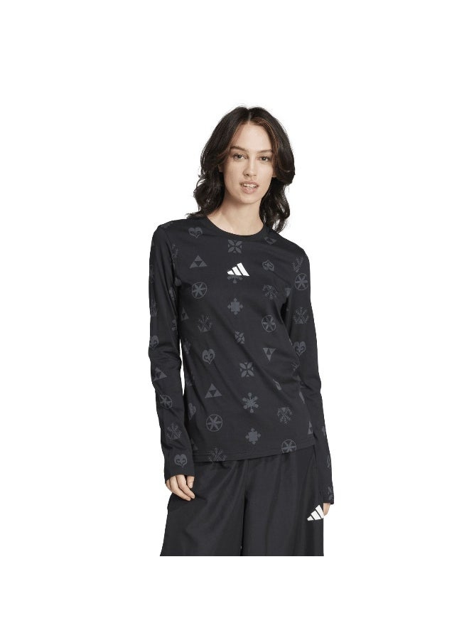 Adidas Adidas W Ksa Tee Black Training T-Shirts For Women Xs  - Image 3