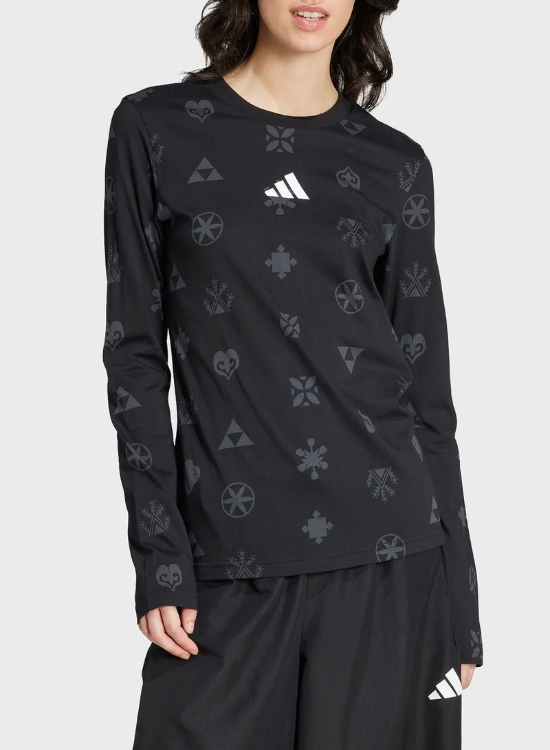 اديداس تيشيرت تدريب نسائي أسود