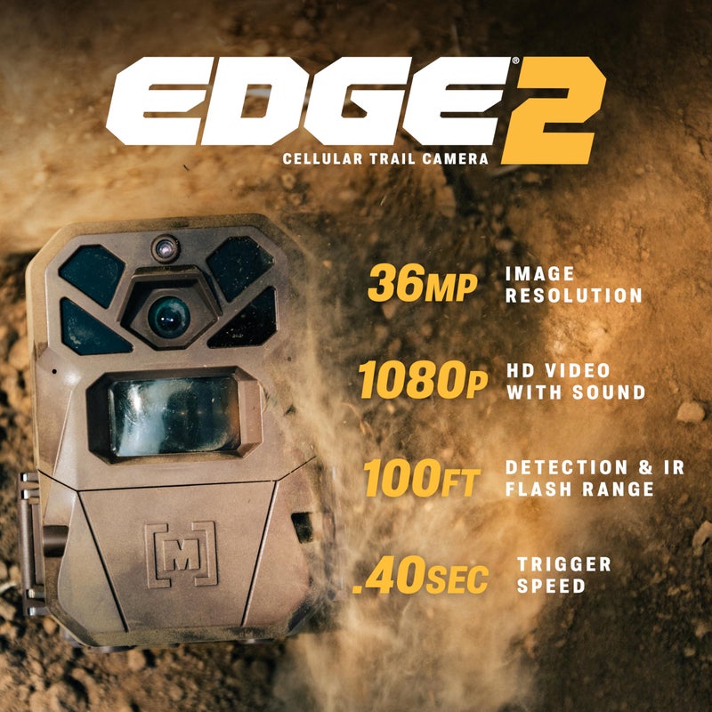 Moultrie Edge 2 Cellular Trail Camera - Auto Connect Nationwide 4G LTE - On Demand 36MP Photo - 1080P Video with HD Audio - 100 Ft Detection Range - Low Glow Flash - Image 2