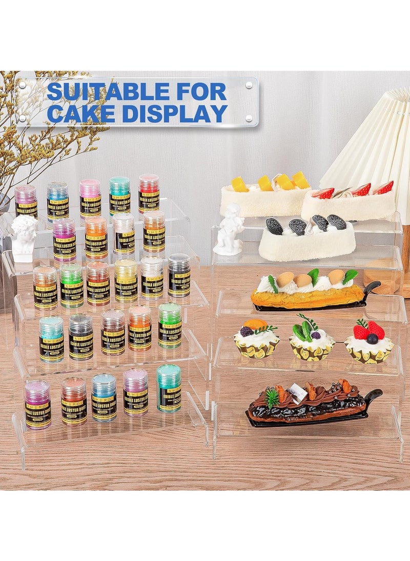 Generic - Display Risers, 10 Pcs 2 Set Acrylic Riser Display Shelf, Clear Display Riser Display Stands, Acrylic Display Set, Acrylic Shelves for Decor Display, Showcase Stands for Cupcake(1-3-4-5-6IN) - Image 1