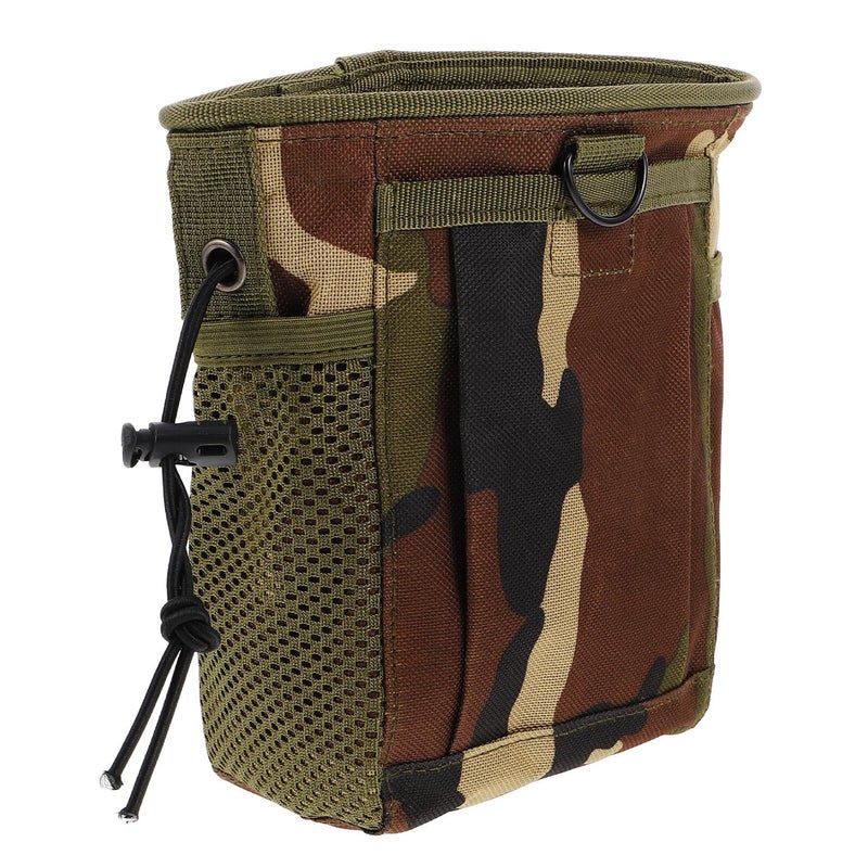 Multifunctional Tactical Waist Pack With Modular Pockets Small Outdoor Belt Dump Pouch For Hiking Travel And Metal Detecting Jungle Camo - Image 2