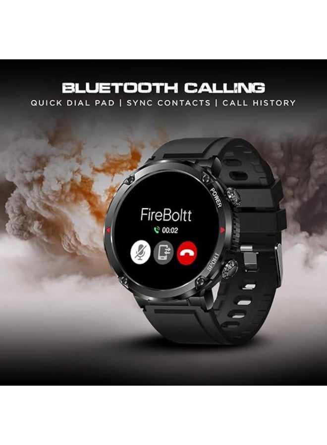 Fire-Boltt Armour, Sporty Rugged Outdoor Smart Watch with a 1.6" High-Resolution HD Display, Shockproof Metal Body, Bluetooth Calling 600 mAh Battery - Image 4