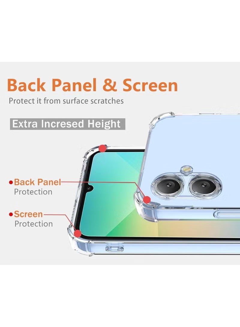 BORTONY Samsung Galaxy A07 Case Cover Clear Bumper Corners Grade Protection Cover A07 Transparent Soft Silicone Cover For Samsung Galaxy A07 - Image 3