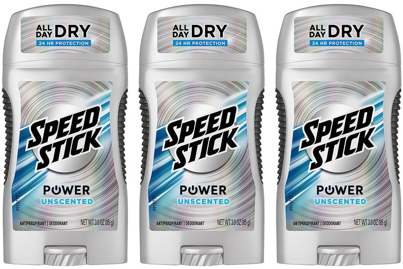 Speed Stick Anti-Perspirant Deodorant, Unscented 3 oz (Pack of 3) - Image 1