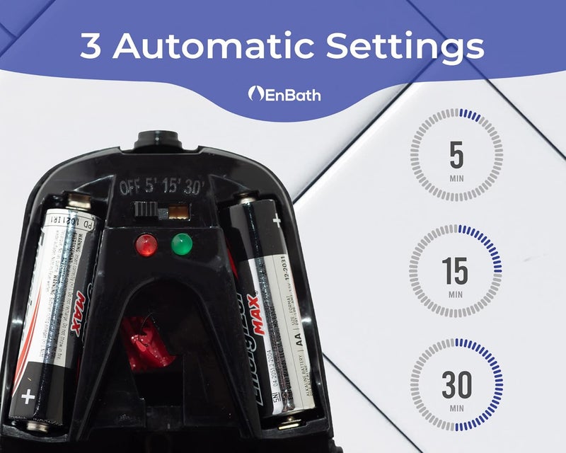 EnBath موزع رذاذ معطر الهواء الأوتوماتيكي (عبوة من قطعتين) قابل للتثبيت على الحائط أو الوقوف الحر، للاستخدام التجاري والمنزلي، إعدادات متعددة لإطلاق الرائحة/الرذاذ حسب الوقت لموزع الغرفة/الحمام (أسود) - Image 4