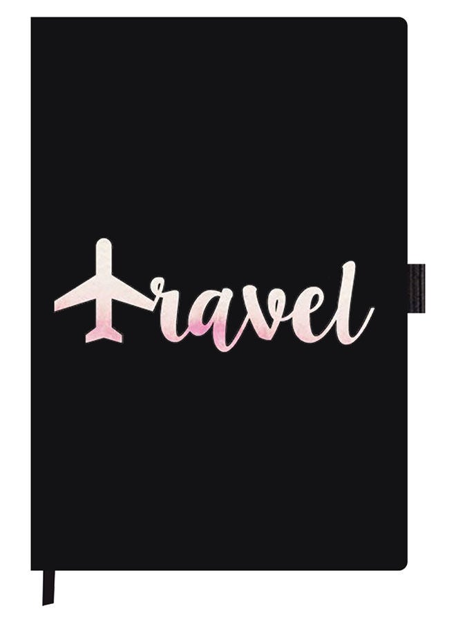 Theodor Designer A5 Thick Black Hardcover Notebook Travel - Image 1