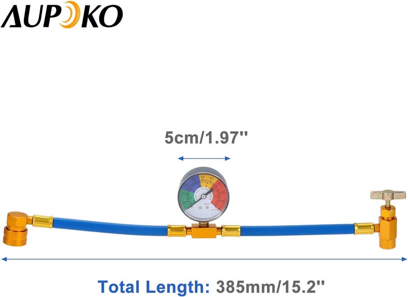 Aupoko طقم خرطوم شحن مبرد الهواء Aupoko R134A - Image 4