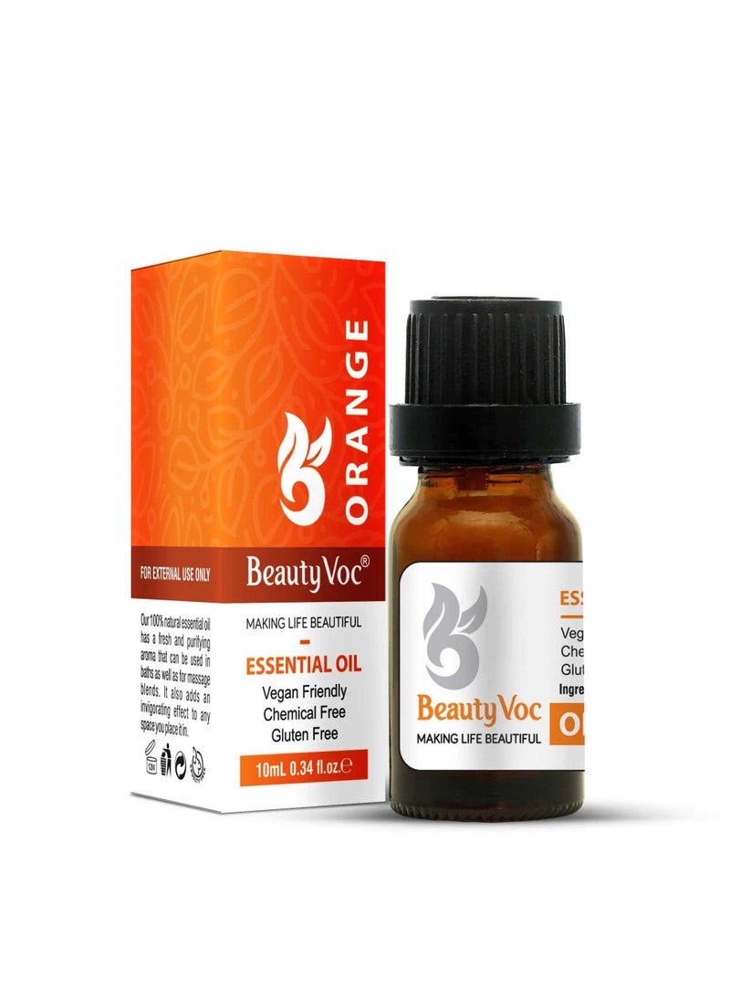 BEAUTY VOC Orange Oil Extracted from the Finest Oranges with Invigorating Aroma for Beauty and Wellness for Revitalizing Skin, Uplift Mood, and Induce Relaxation, 10ml  - Image 2