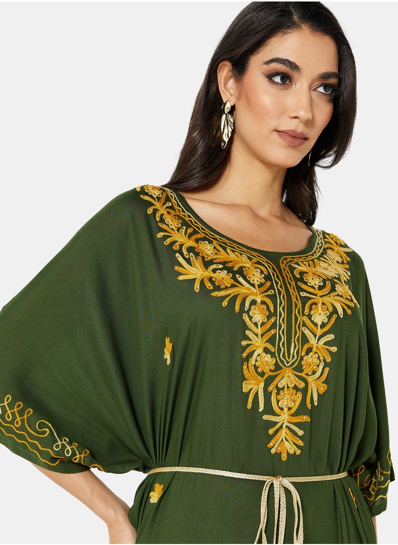 ARABIAN CLOSET EMBROIDERED KAFTAN  - Image 3