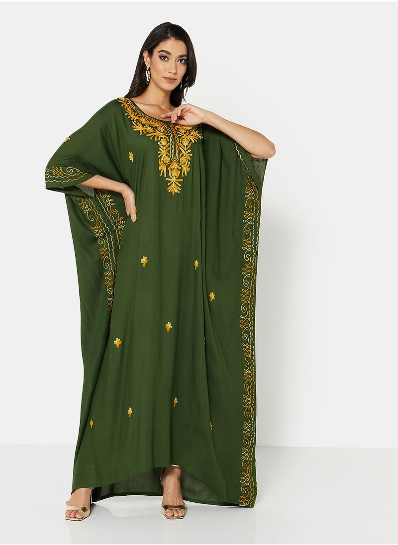 ARABIAN CLOSET EMBROIDERED KAFTAN  - Image 4