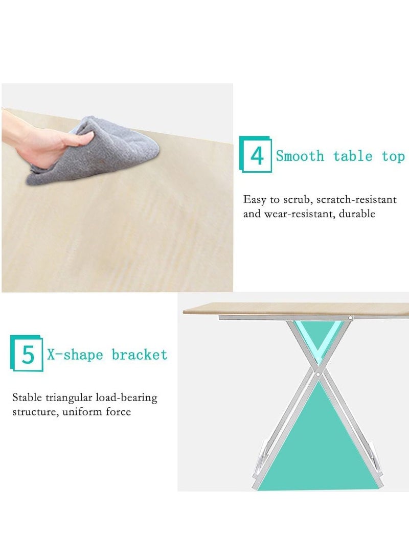 XiuWoo - Portable Foldable Table Living Room End Tables Folding TV Tray Tables Space-Saving for Home,Office, Outdoor ,Picnic, Camping - Image 1