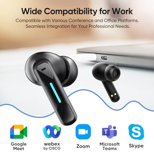 Middle Rabbit SW4 USB Wireless Earbuds for PC and Laptop: Bluetooth Headphones with 2.4GHz Dongle for Work, Wireless Headset for Work, with Microphone, Earphones with Mic for Computer Desktop - Image 5