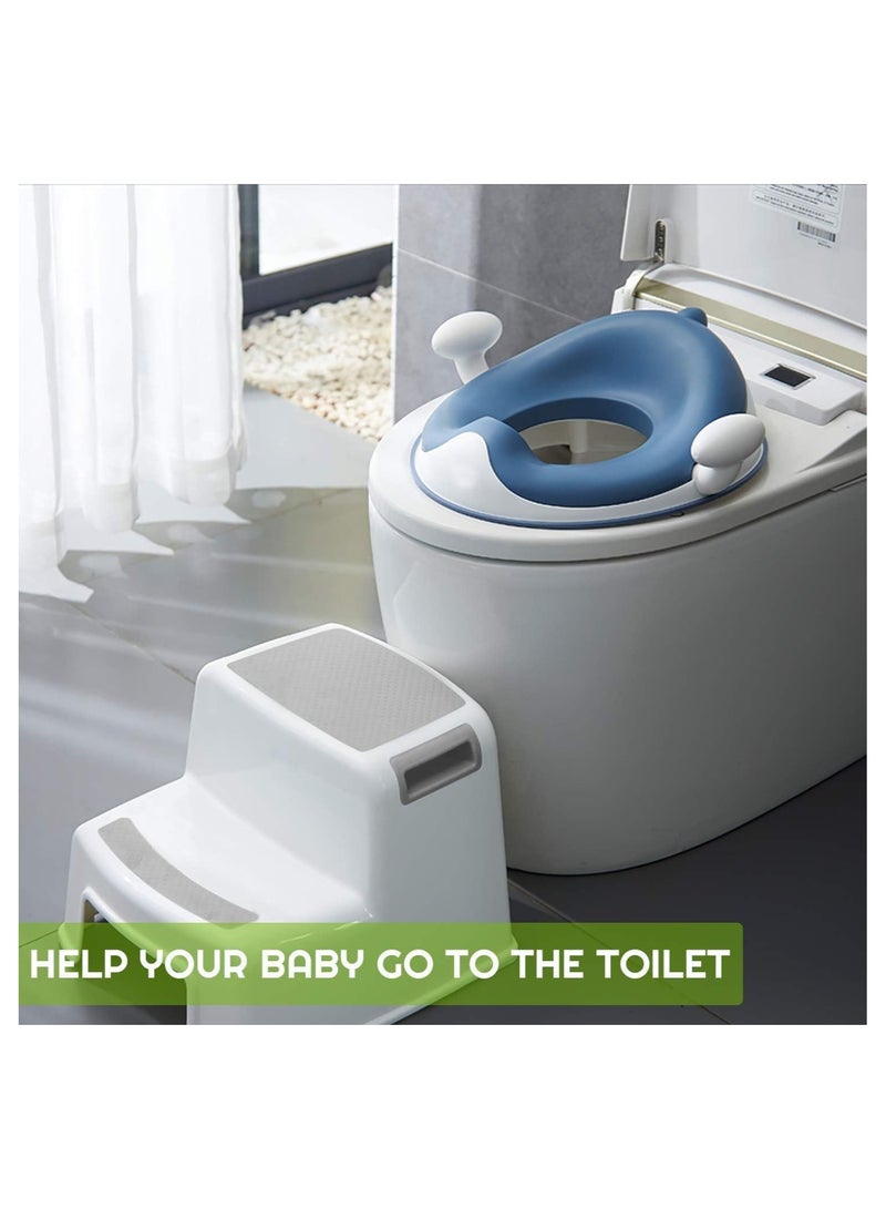 Baby Potty Training Toilet Seat with Soft Cushion Handles, Haute Collection, Double Anti-Slip Design and Splash Guard for Boys and Girls - Image 3