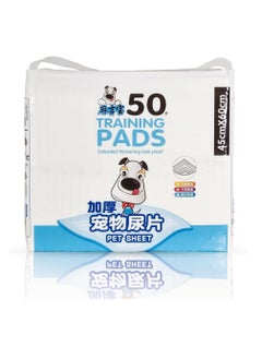 NNC PETS Pet toilet training pads, 5-Layer Leak-Proof Pee Pads for Medium breeds, Tear-resistant and Odor controlled, 50Pcs Highly absorbent disposable Pee Pads for Indoor use, Comfortable pad, 60 cm (Blue)  - Image 1