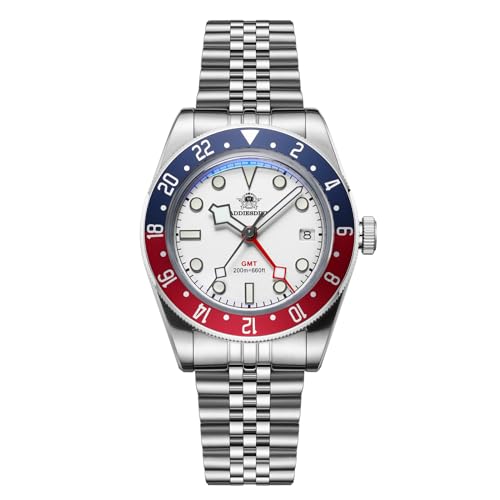 ADDIESDIVE GMT Watches for Men Quartz Watch Dive Ronda 51524H Movement WaterResistance 200 M BGW9 Blue Luminous - Image 1