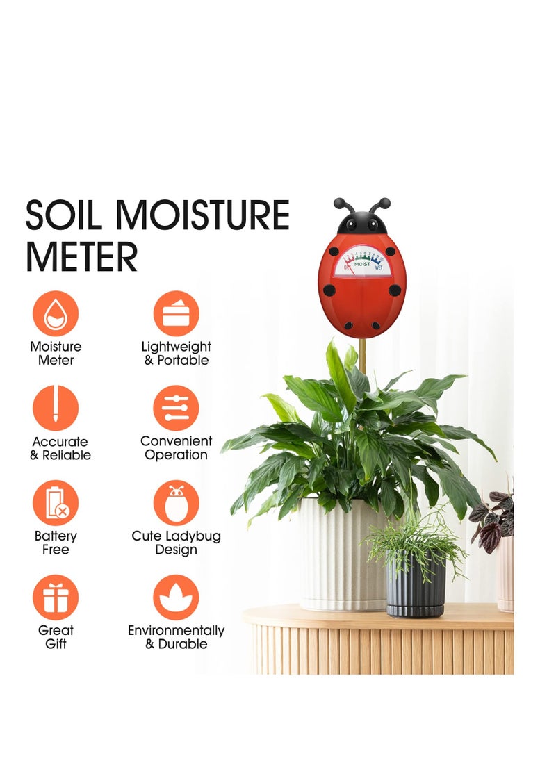 SYOSI Soil Moisture Meter, Plant Moisture Meter, Soil Hygrometer Sensor for Gardening, Farming, Indoor, and Outdoor Plants, Plant Water Monitor Gardening Gifts, No Batteries Required, 2-Pack - Image 2