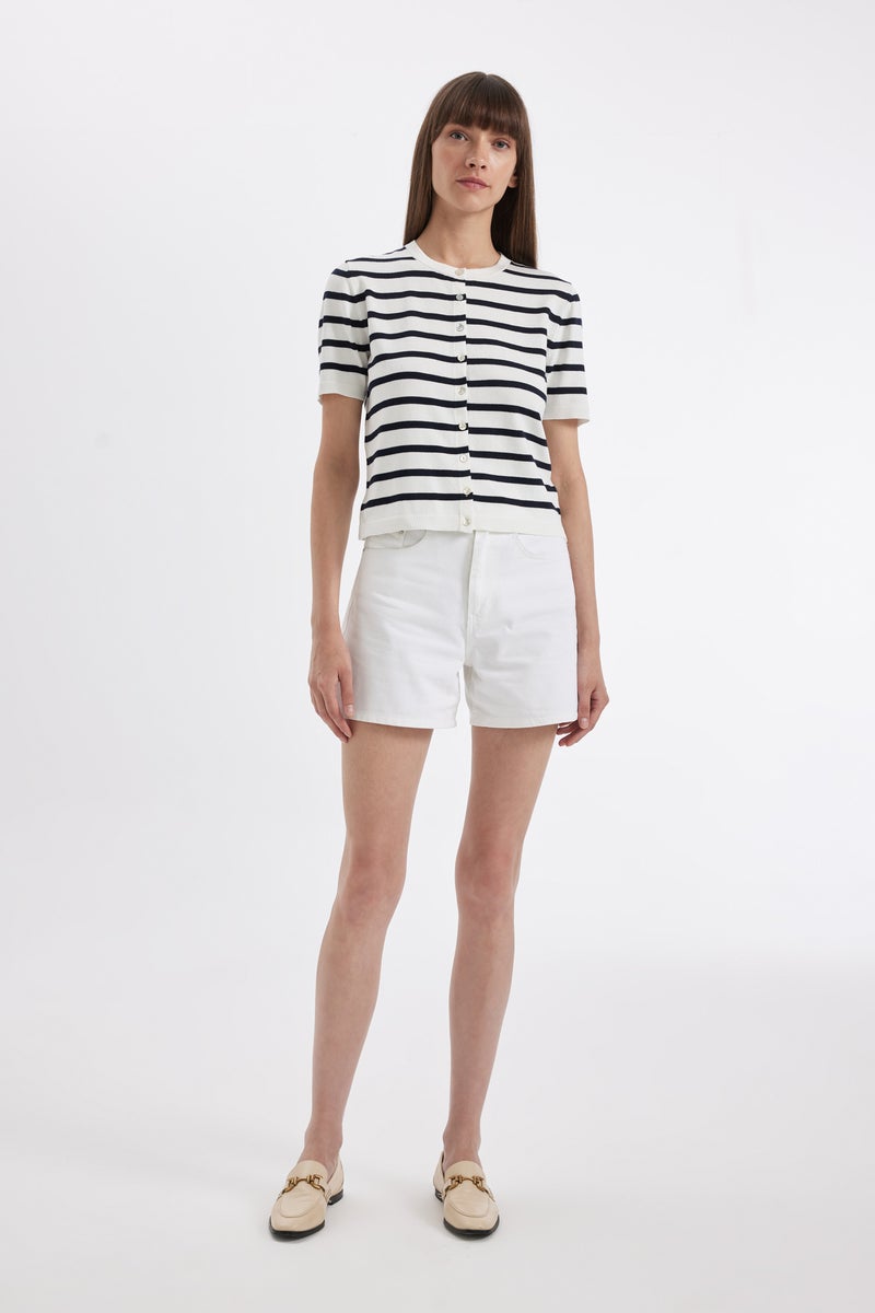 ديفاكتو كارديجان تريكو مخطط نص كم قصة عادية - Image 2