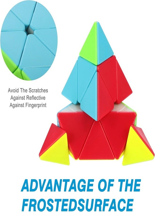 Magic Cube Pyraminx Speed Cube Triangle Magic Cube Pyramid Stickerless - Image 2