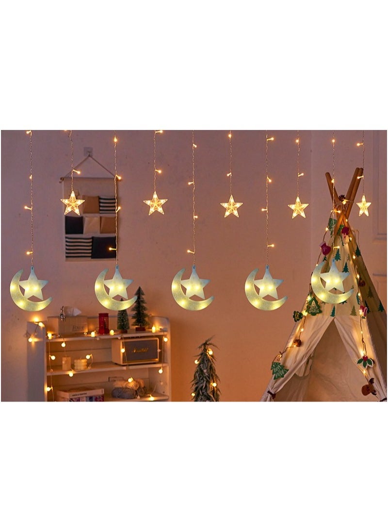 Ramadan, Sweeter with, Ramadan Lights in Ramadan, Ramadan Decorations LED Crescent Moon Fairy Lights with Star and 5 Stars Fairy Decorative Lights for Home, Garden, Bedroom, and Party Decor, Perfect Ramadan Gift - pzsku/Z6007FD93BDE508E080E8Z/45/_/1740725815/7b47ab88-9f6e-4ee5-b666-232f36631a35