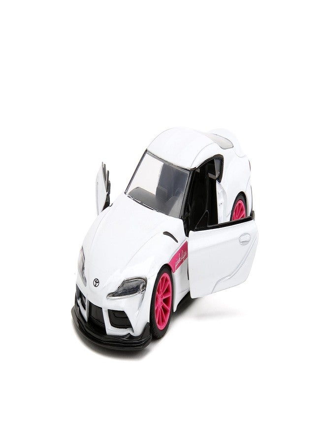 Jada Pink Slips 1:32 W1 2020 GR Toyota Supra Die-Cast Car, Toys for Kids and Adults(White) - Image 5