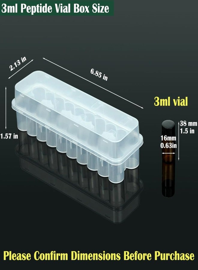 BCDHAMATE Space-Saving 24-Slot Vial Holder for Fridge – Stackable Peptide & Insulin Storage Case for 1-3mL Vials, Diabetic Care Organizer Solution - Image 4