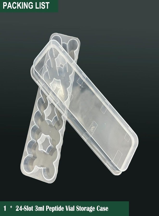 BCDHAMATE Space-Saving 24-Slot Vial Holder for Fridge – Stackable Peptide & Insulin Storage Case for 1-3mL Vials, Diabetic Care Organizer Solution - Image 5