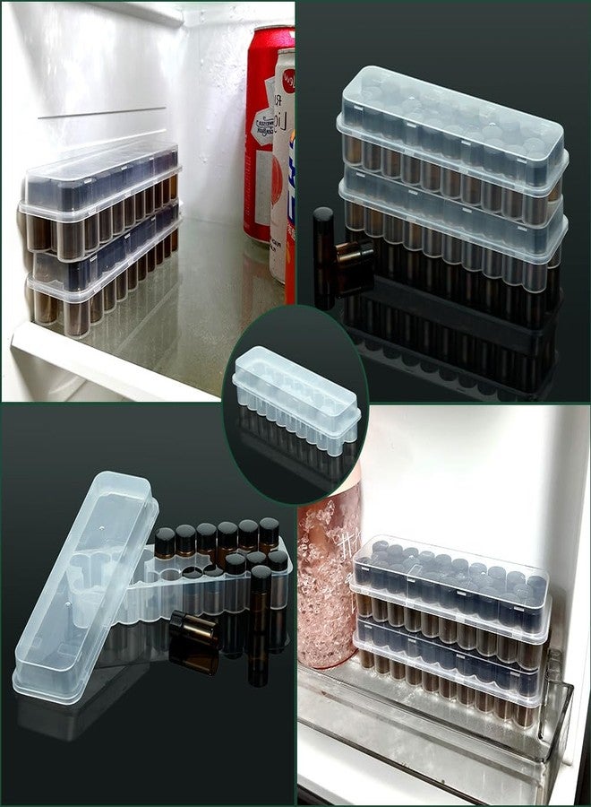 BCDHAMATE Space-Saving 24-Slot Vial Holder for Fridge – Stackable Peptide & Insulin Storage Case for 1-3mL Vials, Diabetic Care Organizer Solution - Image 3