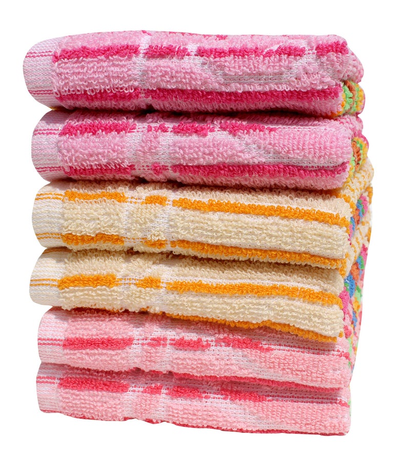 Mandhania Dailyuse Soft Cotton Hand Towels, 35x53 cm Pack of 6 (SHT603) - Image 2