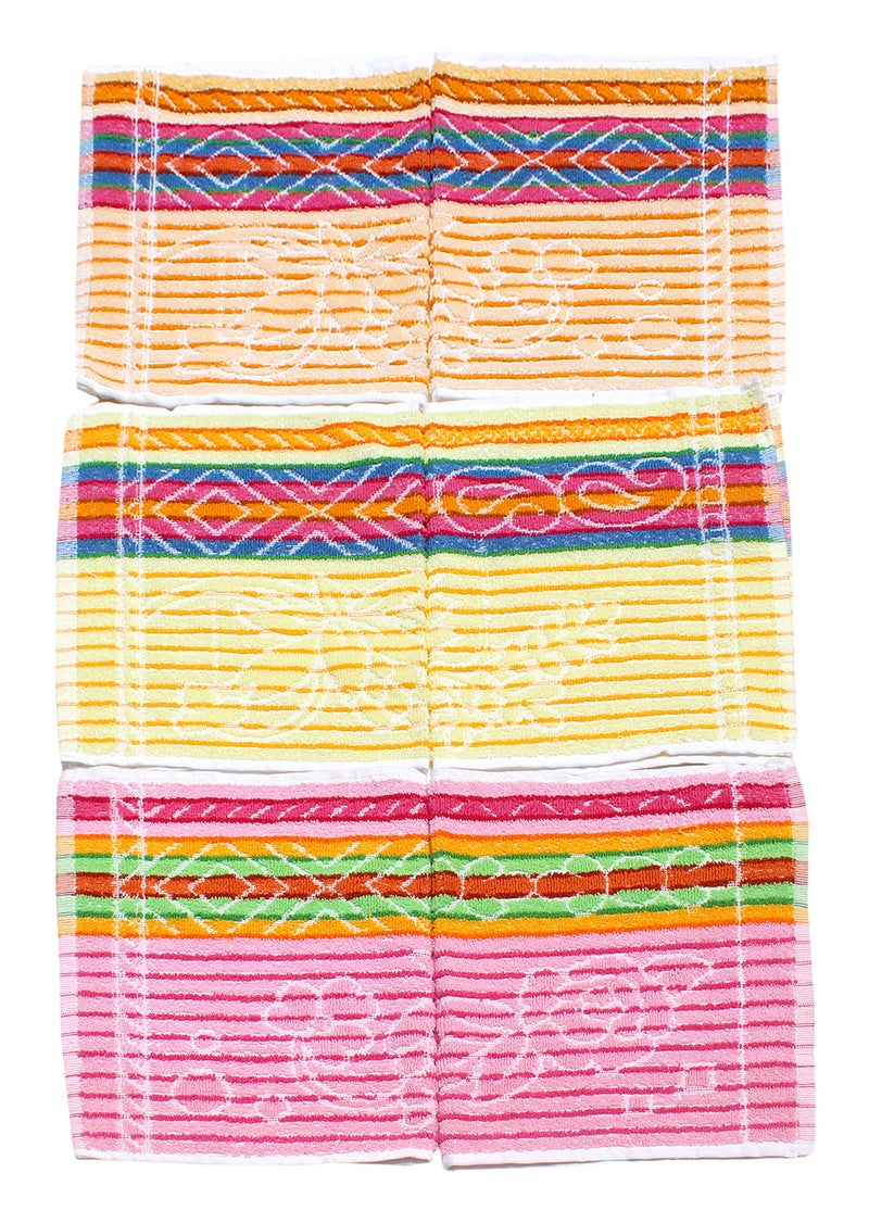 Mandhania Dailyuse Soft Cotton Hand Towels, 35x53 cm Pack of 6 (SHT603) - Image 4