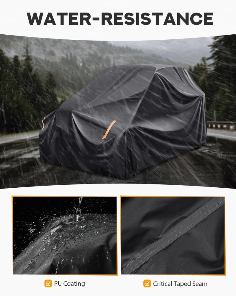 PBYMT Heavy Duty UTV Cover for 2 Seater, Waterproof Oxford Cover Compatible with Can-Am Maverick X3/RZR/Turbo/900/Kawasaki/Talon/SXS - Image 4